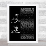 LANY Pink Skies Black Script Song Lyric Print