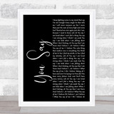 Lauren Daigle You Say Black Script Song Lyric Print