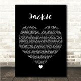 Scott Walker Jackie Black Heart Song Lyric Wall Art Canvas Framed Print