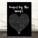 Sia Angel By The Wings Black Heart Song Lyric Wall Art Canvas Framed Print