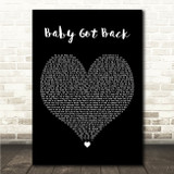 Sir Mix-A-Lot Baby Got Back Black Heart Song Lyric Wall Art Canvas Framed Print