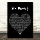 Soft Cell Sex Dwarf Black Heart Song Lyric Wall Art Canvas Framed Print