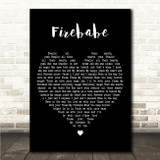 Stormzy Firebabe Black Heart Song Lyric Wall Art Canvas Framed Print