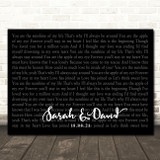 Stevie Wonder You Are The Sunshine Of My Life Landscape Smudge Black Grey Wedding Photo Song Lyric Wall Art Canvas Framed Print