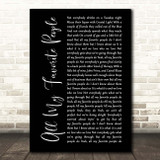 Maren Morris All My Favorite People Black Script Song Lyric Print