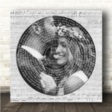 Savage Garden I Knew I Loved You Square Vinyl Record Wedding Photo Grey Script Song Lyric Wall Art Canvas Framed Print