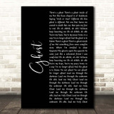 MercyMe Ghost Black Script Song Lyric Print