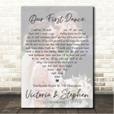 The Maccabees Toothpaste Kisses Full Page Portrait Photo First Dance Wedding Song Lyric Wall Art Canvas Framed Print
