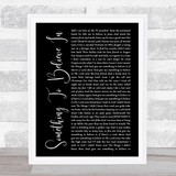 Poison Something To Believe In Black Script Song Lyric Print