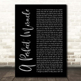 Spiritualized A Perfect Miracle Black Script Song Lyric Print