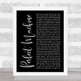 Starset Perfect Machine Black Script Song Lyric Print