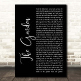Take That The Garden Black Script Song Lyric Print
