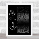 The Amity Affliction Give It All Black Script Song Lyric Print