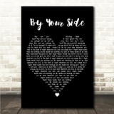 Tenth Avenue North By Your Side Black Heart Song Lyric Wall Art Canvas Framed Print