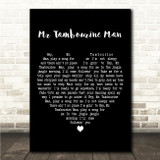 The Byrds Mr Tambourine Man Black Heart Song Lyric Wall Art Canvas Framed Print