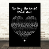 The Raven Age The Day the World Stood Still Black Heart Song Lyric Wall Art Canvas Framed Print
