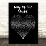 Tina Turner Way Of The World Black Heart Song Lyric Wall Art Canvas Framed Print