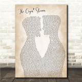 The Cryin Shames Please Stay Two Men Gay Couple Wedding Song Lyric Wall Art Canvas Framed Print