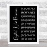 Tommy James & the Shondells Crystal Blue Persuasion Black Script Song Lyric Print