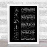 Volbeat I Only Wanna Be With You Black Script Song Lyric Print