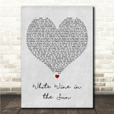 Tim Minchin White Wine in the Sun Grey Heart Song Lyric Wall Art Canvas Framed Print