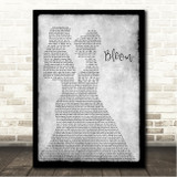 The Paper Kites Bloom Lesbian Couple Two Ladies Dancing Grey Song Lyric Wall Art Canvas Framed Print