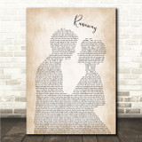 The Corrs Runaway Man Lady Bride Groom Wedding Song Lyric Wall Art Canvas Framed Print