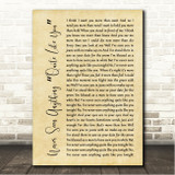 The Script Never Seen Anything Quite Like You Rustic Script Song Lyric Wall Art Canvas Framed Print