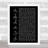 Chris Young She's Got This Thing About Her Black Script Song Lyric Print