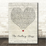 The High Kings The Parting Glass Script Heart Song Lyric Wall Art Canvas Framed Print
