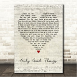 The Murder Capital Only Good Things Script Heart Song Lyric Wall Art Canvas Framed Print