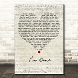 The Pussycat Dolls Im Done Script Heart Song Lyric Wall Art Canvas Framed Print