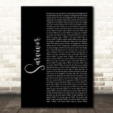 Destiny's Child Survivor Black Script Song Lyric Print