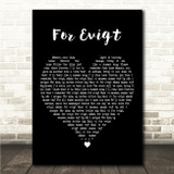 Volbeat For Evigt Black Heart Song Lyric Wall Art Canvas Framed Print