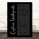 Weird Al Yankovic Captain Underpants Black Script Song Lyric Wall Art Canvas Framed Print