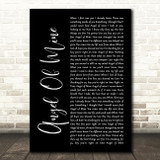Monica Angel Of Mine Black Script Song Lyric Wall Art Print