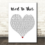 Wilkinson & Issey Cross Used To This White Heart Song Lyric Wall Art Canvas Framed Print