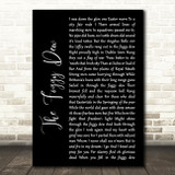 The Chieftains The Foggy Dew Black Script Song Lyric Wall Art Print