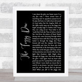 The Chieftains The Foggy Dew Black Script Song Lyric Wall Art Print