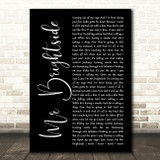 The Killers Mr Brightside Black Script Song Lyric Wall Art Print