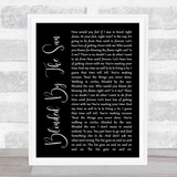 The Seahorses Blinded By The Sun Black Script Song Lyric Wall Art Print