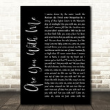 Easton Corbin Are You With Me Black Script Song Lyric Wall Art Print