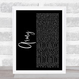 Ellie Goulding Army Black Script Song Lyric Wall Art Print