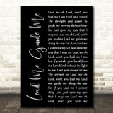 Elvis Presley Lead Me, Guide Me Black Script Song Lyric Wall Art Print