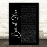 Avenged Sevenfold Buried Alive Black Script Song Lyric Wall Art Print