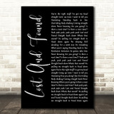 Feeder Lost And Found Black Script Song Lyric Wall Art Print