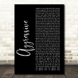 Beartooth Aggressive Black Script Song Lyric Wall Art Print