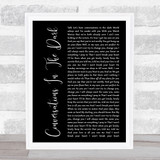 John Legend Conversations In The Dark Black Script Song Lyric Wall Art Print