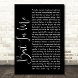 Blue Best In Me Black Script Song Lyric Quote Print