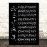 Bruno Mars Just The Way You Are Black Script Song Lyric Quote Print